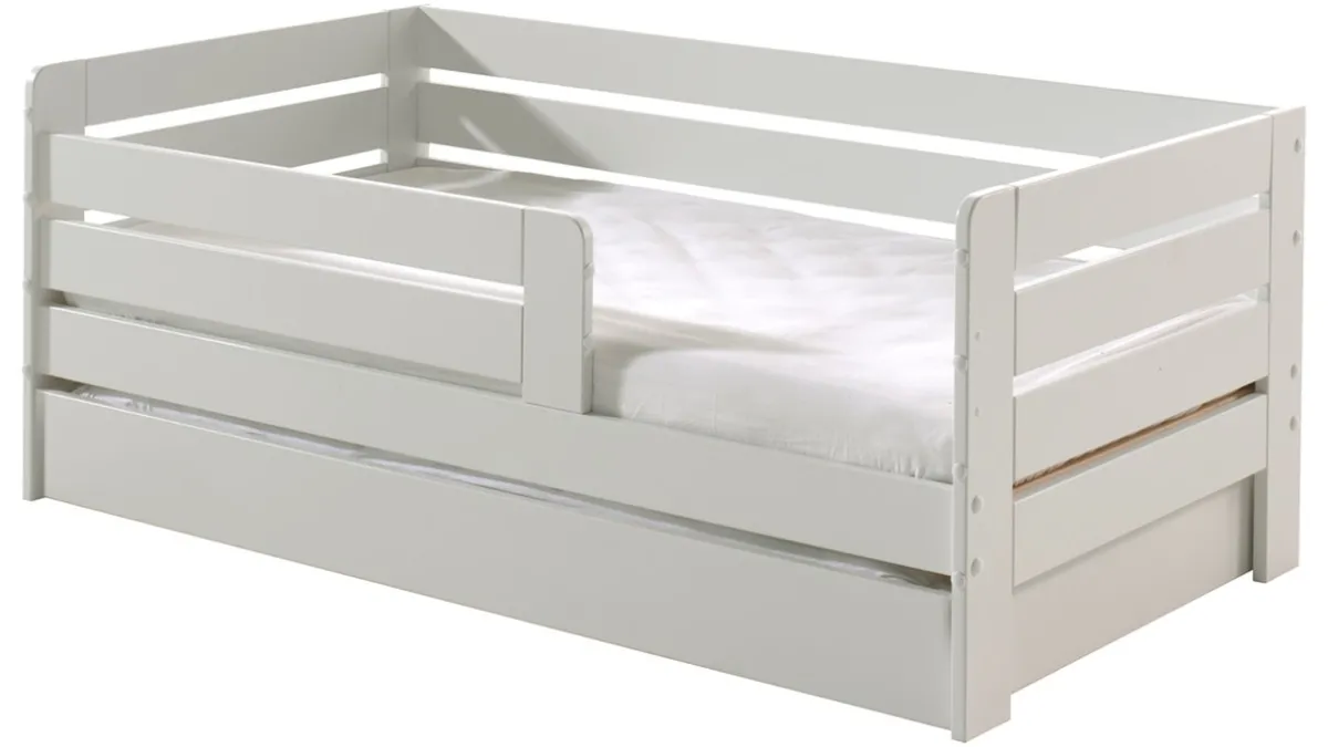 Vipack Peuterbed Toddler 71 met bedlade wit