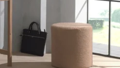 New Vipack Poef Bouclle eik