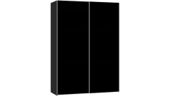 Sale B Bright Schuifdeurkast Kixx met glasdeuren zwart