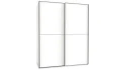 Outlet B Bright Schuifdeurkast Motion volledig met houten deuren wit