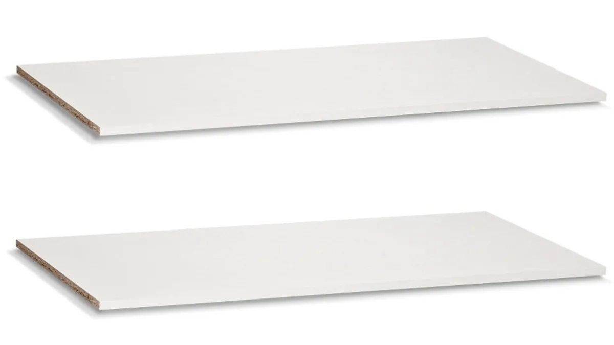 Sale Maxi Set van 2 legplanken Jesse wit