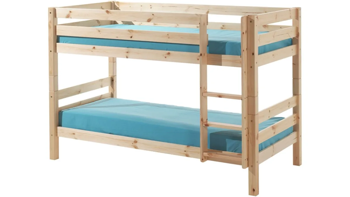 New Vipack Stapelbed Pino 140 cm hoog natuur