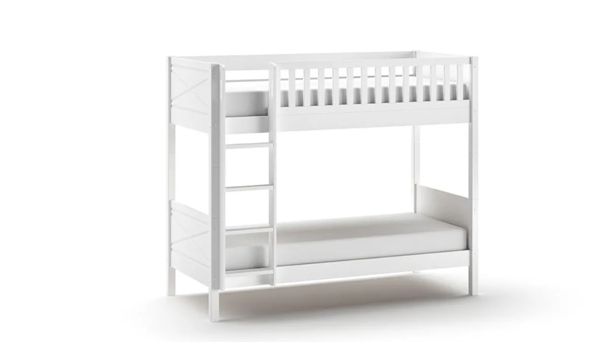 Discount Vipack Stapelbed Scott met slaaplade wit