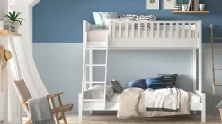 Best Vipack Stapelbed Scott 3-persoons met ladenset wit