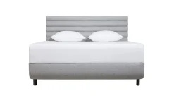 Online Tempur ® Bed Arc met hoofdbord Vectra, schotelbodem en Pro matrassen stone